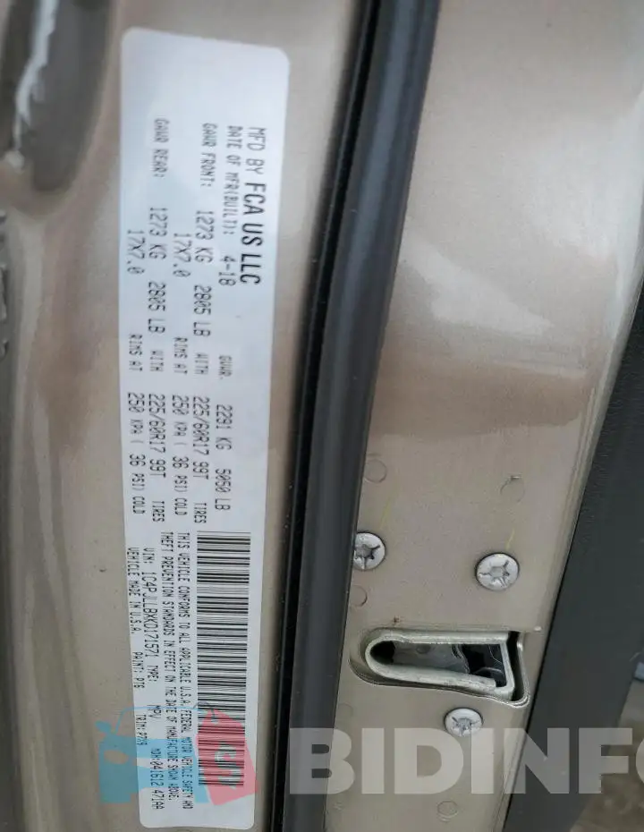 1C4PJLLBXKD171571 Photo# 13