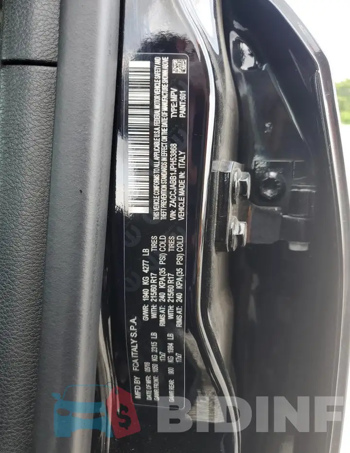 ZACCJABB1JPH53868 Photo# 12
