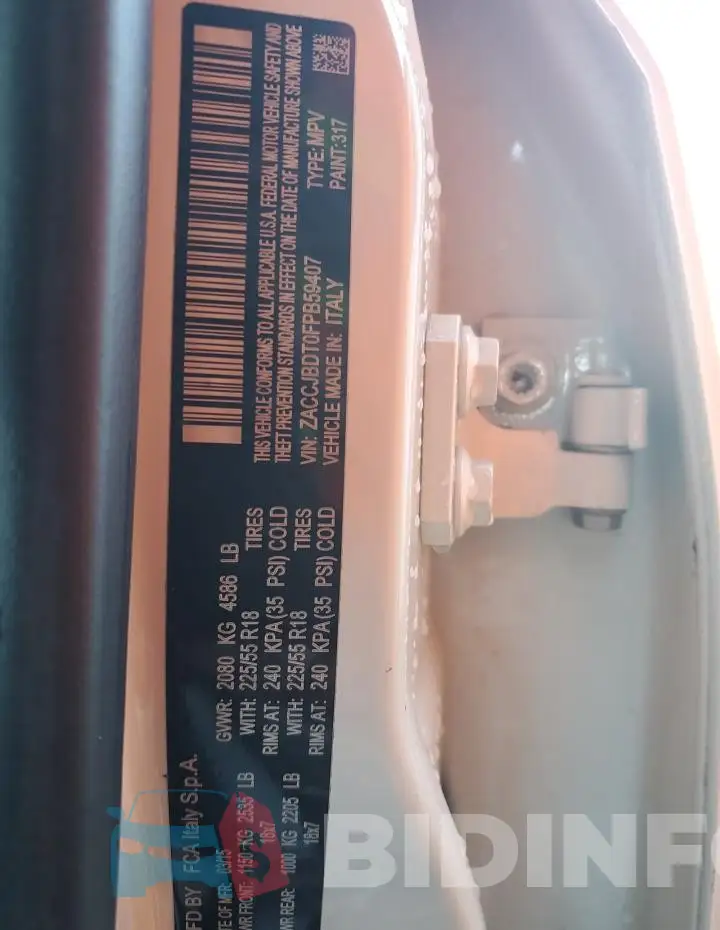 ZACCJBDT0FPB59407 Photo# 13