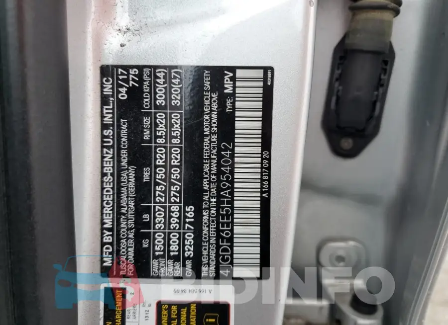 4JGDF6EE5HA954042 Photo# 13
