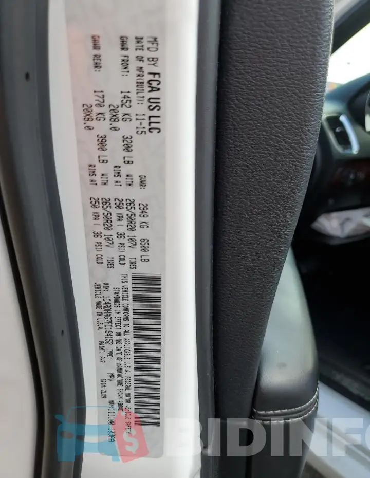1C4RDHAG7FC194152 Photo# 12