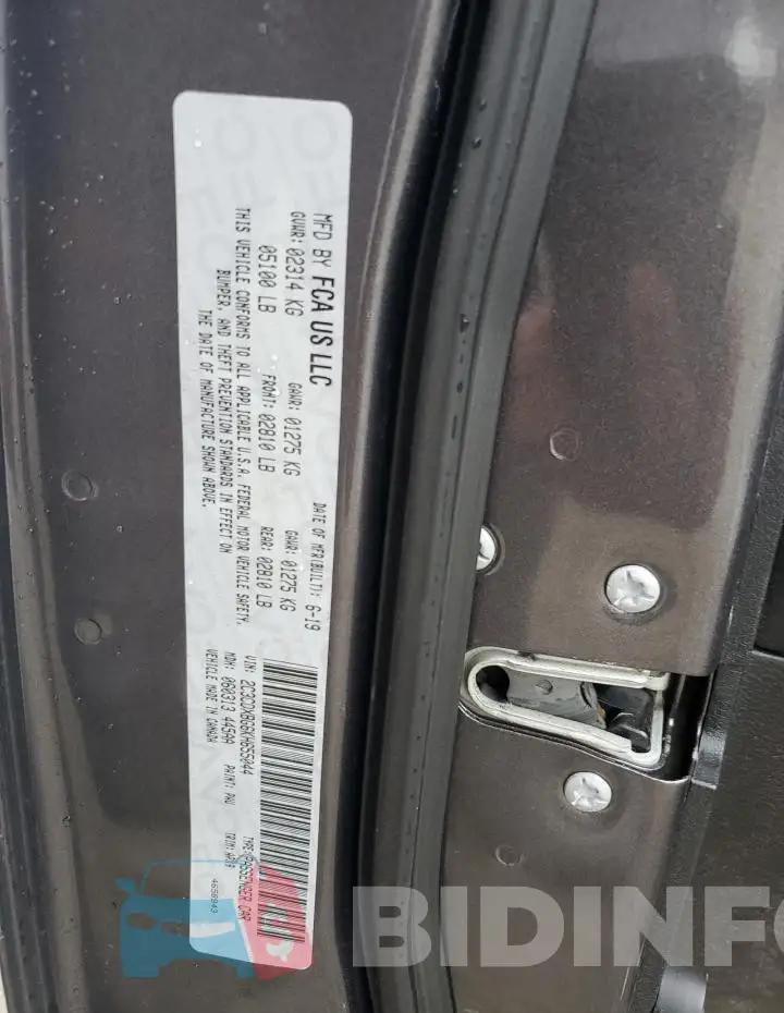 2C3CDXBG6KH655044 Photo# 12