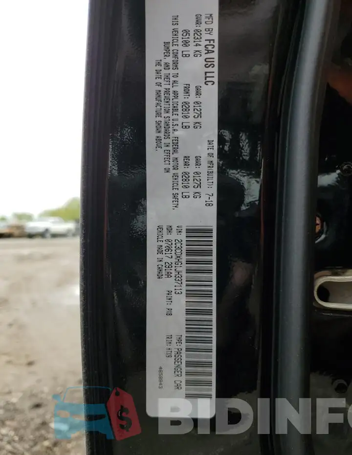 2C3CDXHG1JH337113 Photo# 13