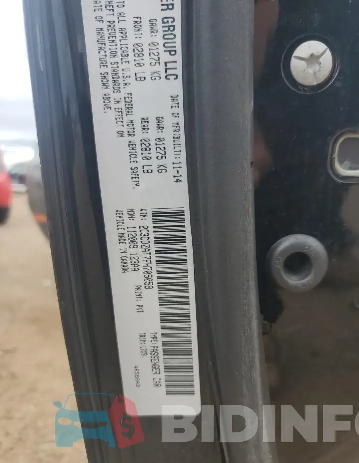 2C3CDZAT7FH705059 Photo# 13