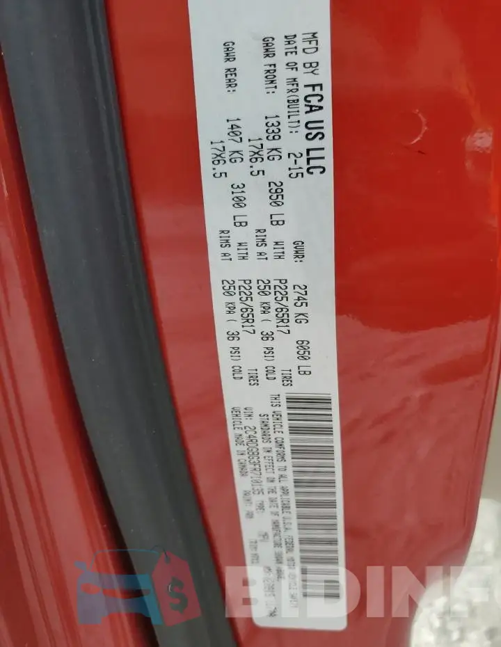 2C4RDGBG3FR710135 Photo# 13