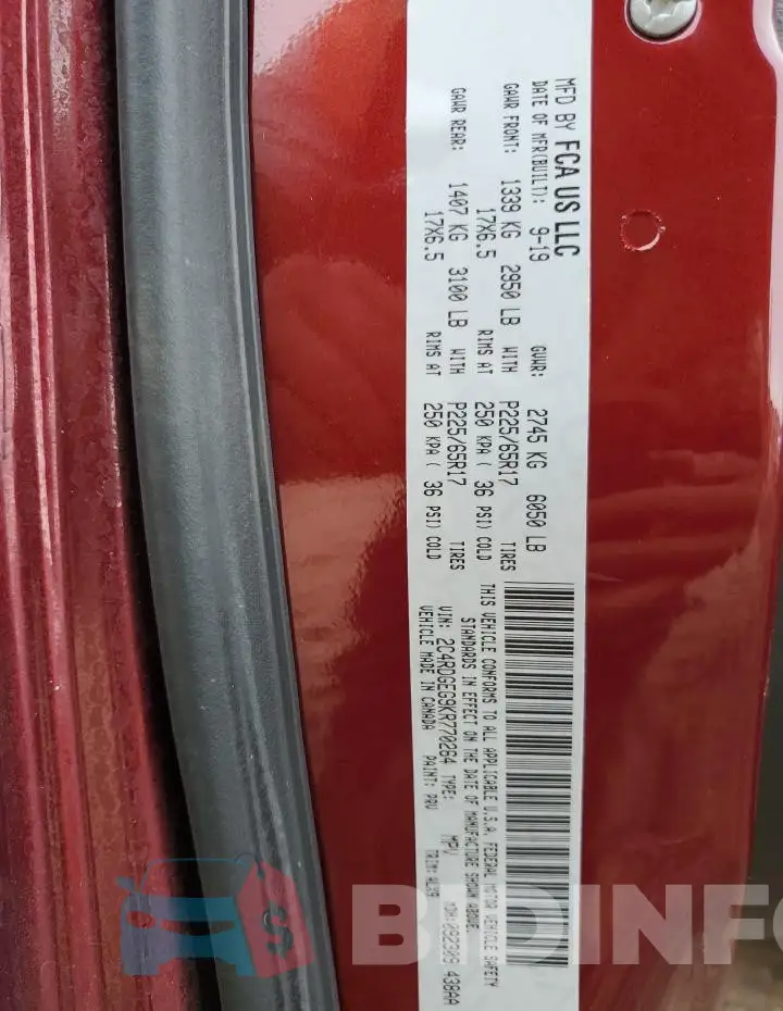 2C4RDGEG9KR770264 Photo# 13