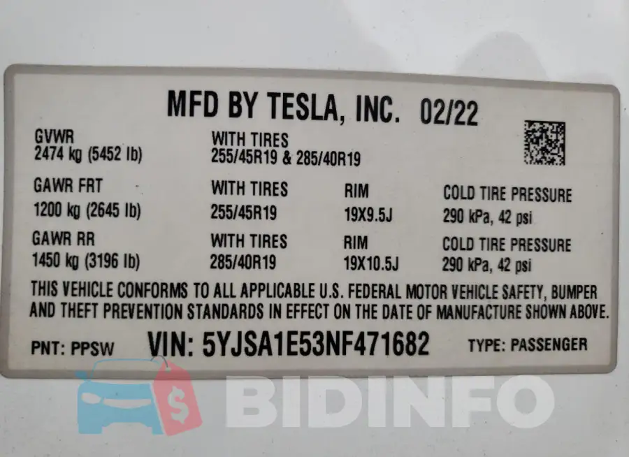 5YJSA1E53NF471682 Photo# 13