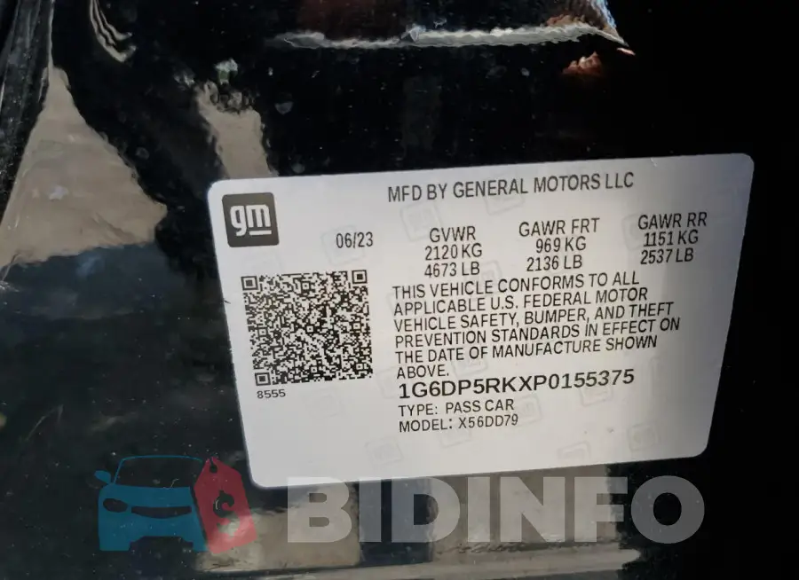 1G6DP5RKXP0155375 Photo# 12