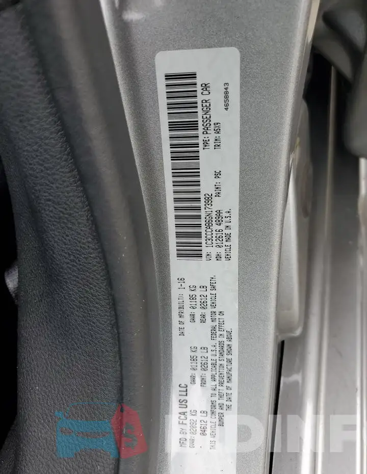 1C3CCCAB6GN173982 Photo# 12
