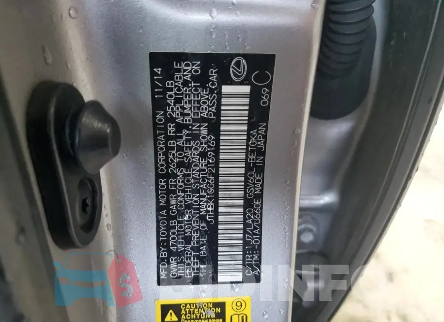 JTHBK1GG6F2169169 Photo# 12