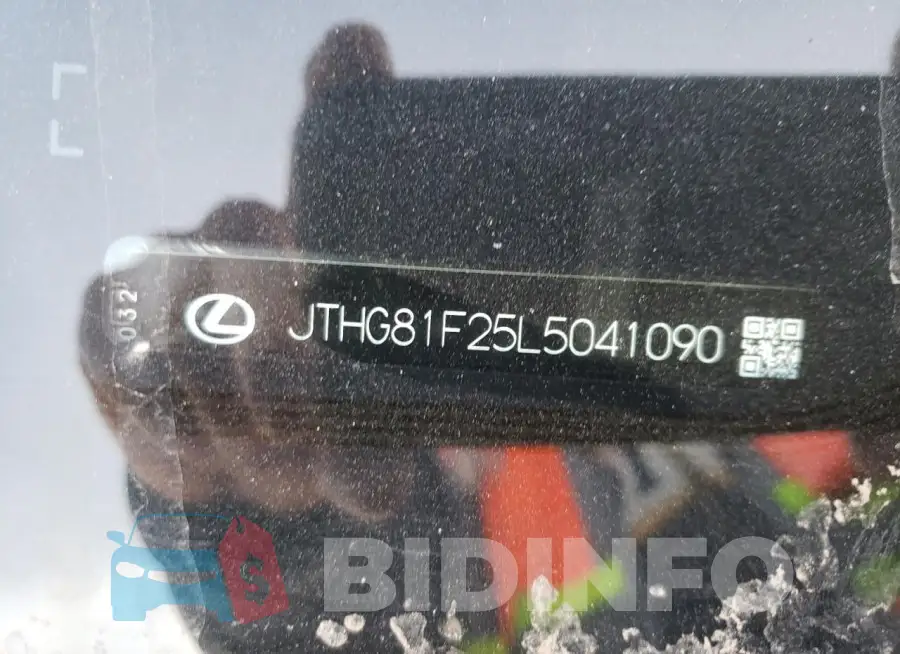 JTHG81F25L5041090 Photo# 12
