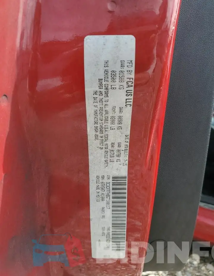 3C3CFFFH8GT100117 Photo# 12
