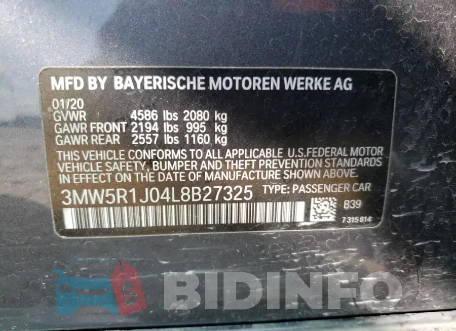 3MW5R1J04L8B27325 Photo# 12