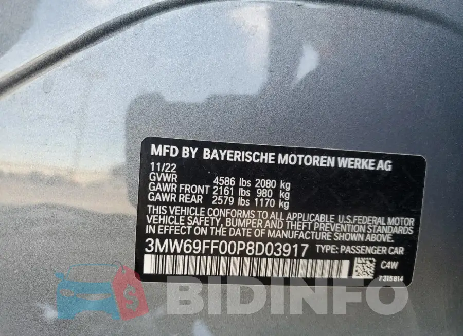 3MW69FF00P8D03917 Photo# 13