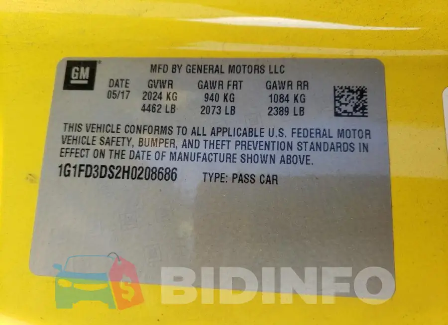 1G1FD3DS2H0208686 Photo# 12