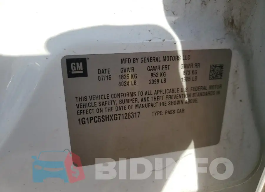 1G1PC5SHXG7126317 Photo# 13