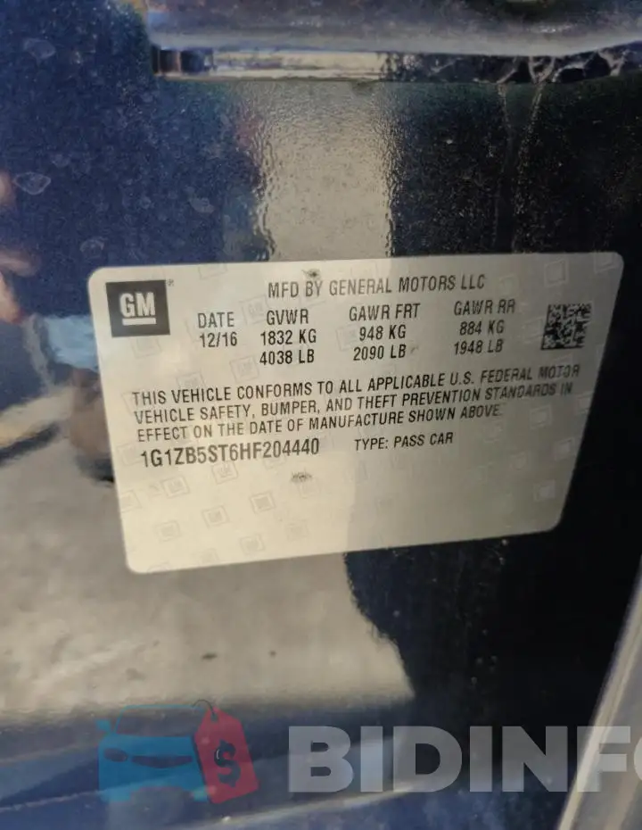 1G1ZB5ST6HF204440 Photo# 12