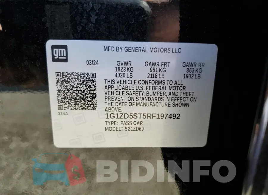 1G1ZD5ST5RF197492 Photo# 12