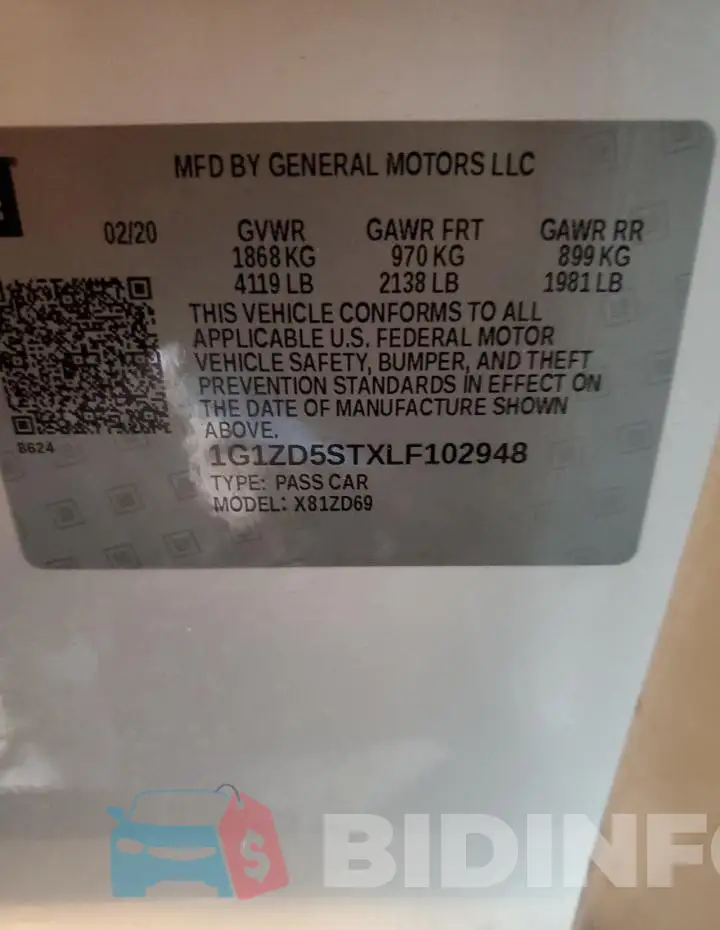 1G1ZD5STXLF102948 Photo# 13