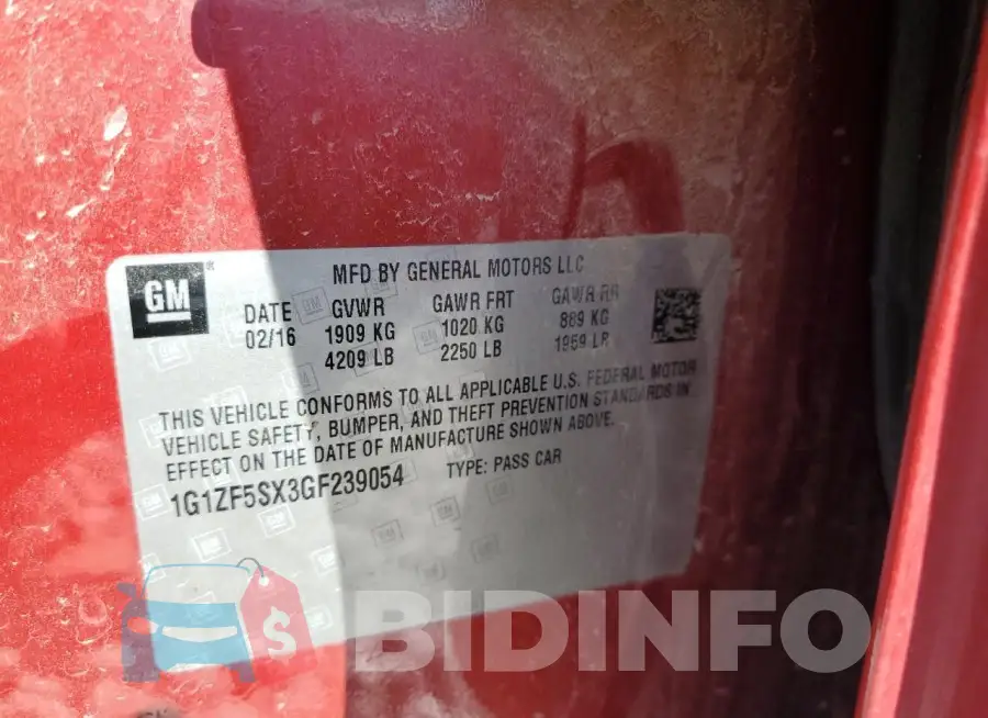1G1ZF5SX3GF239054 Photo# 12