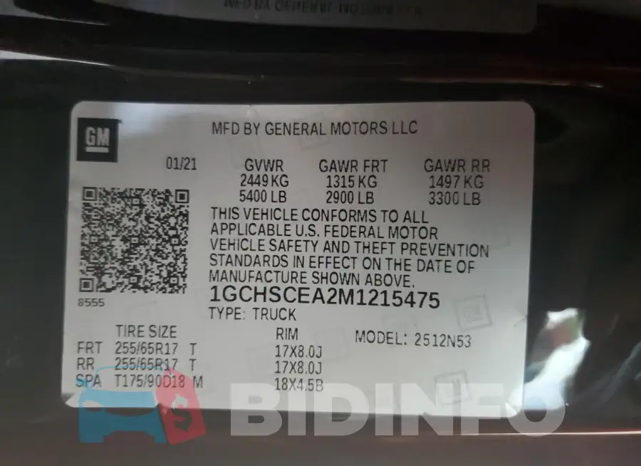 1GCHSCEA2M1215475 Photo# 12