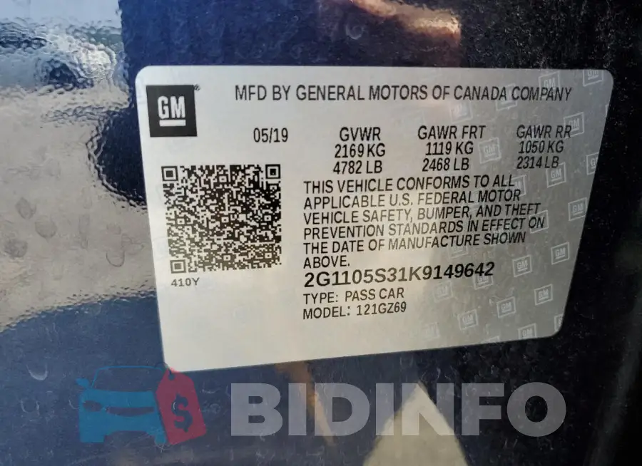 2G1105S31K9149642 Photo# 13