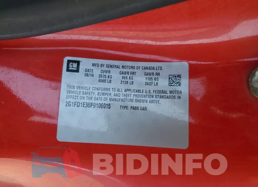 2G1FD1E36F9106015 Photo# 13