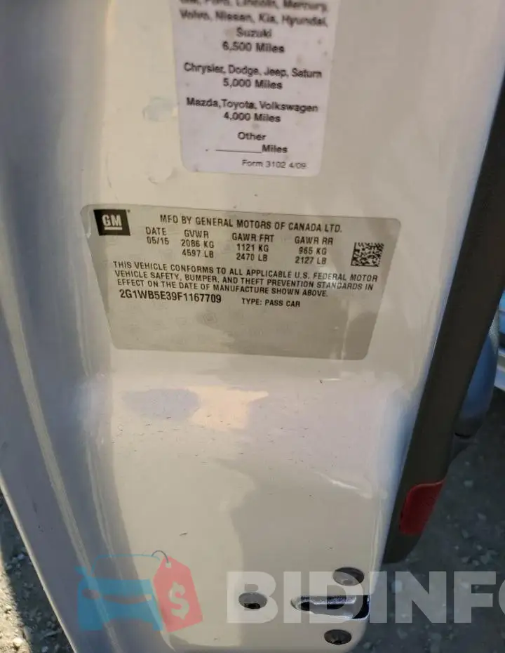 2G1WB5E39F1167709 Photo# 12