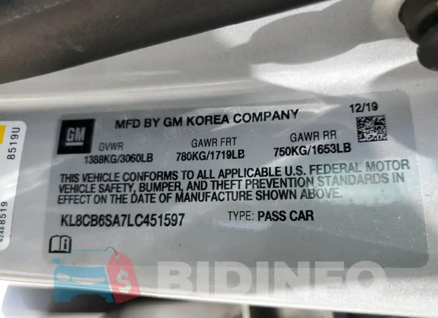 KL8CB6SA7LC451597 Photo# 13