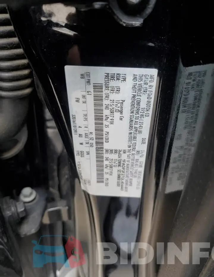 1FADP3F27GL404449 Photo# 12