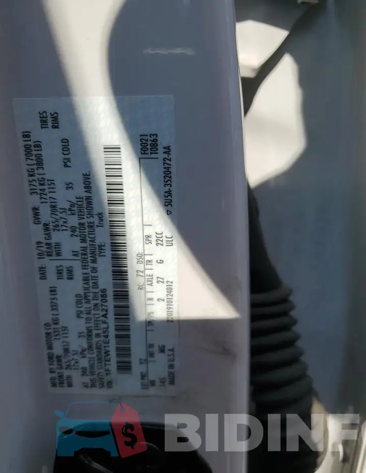 1FTEW1E45LFA27086 Photo# 12