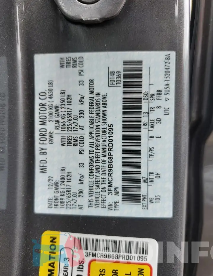 3FMCR9B68PRD01095 Photo# 13