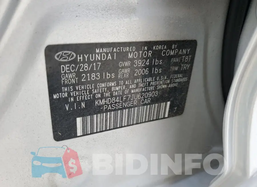 KMHD84LF7JU620903 Photo# 12