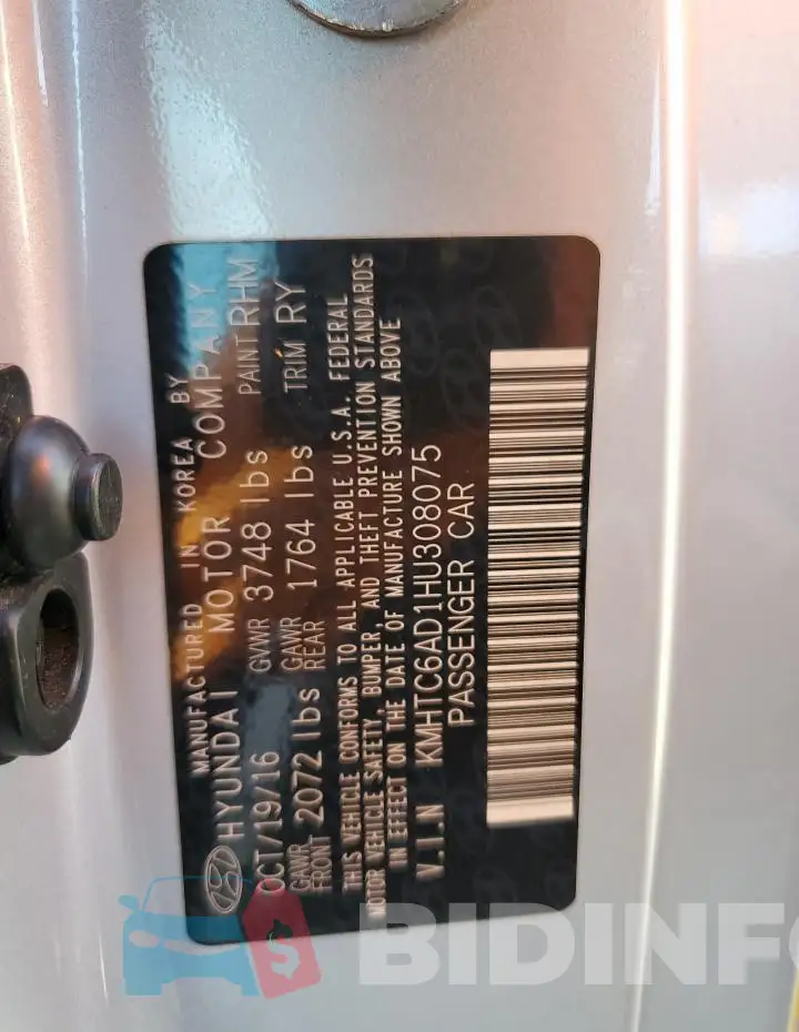 KMHTC6AD1HU308075 Photo# 12