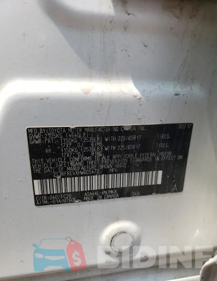 2T3RFREVXHW605472 Photo# 13