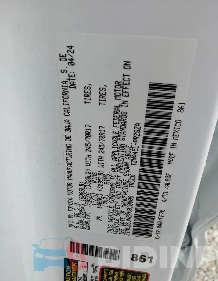 3TMLB5JN8RM010008 Photo# 12
