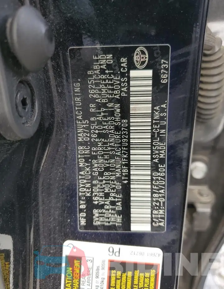 4T1BF1FK7FU923708 Photo# 12