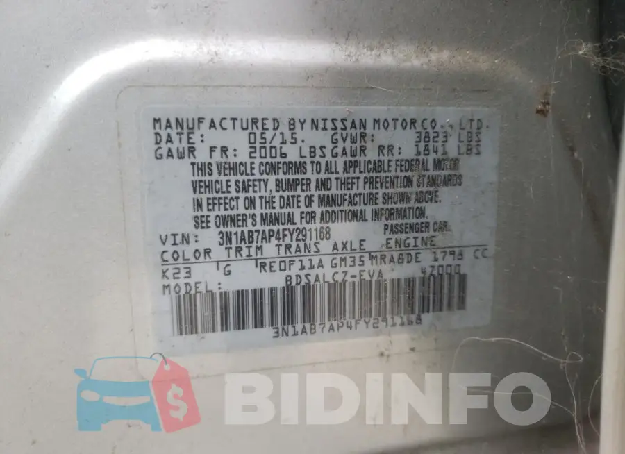 3N1AB7AP4FY291168 Photo# 12