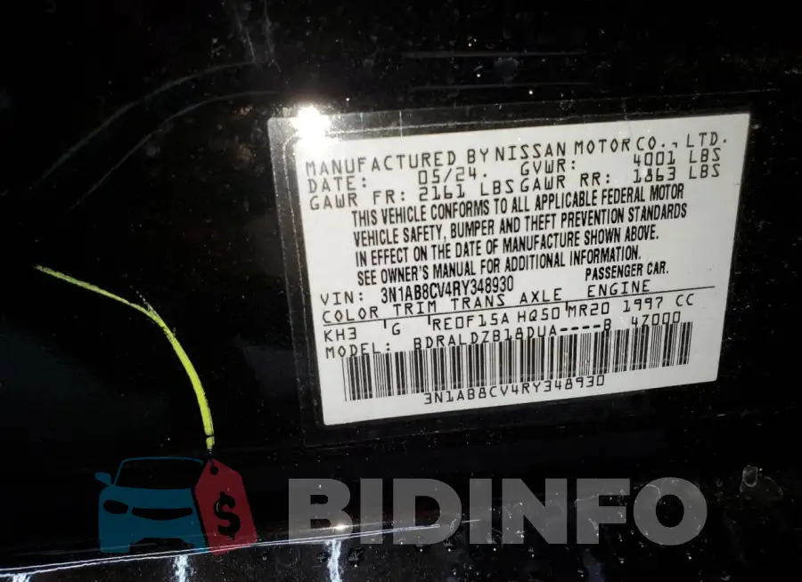 3N1AB8CV4RY348930 Photo# 13