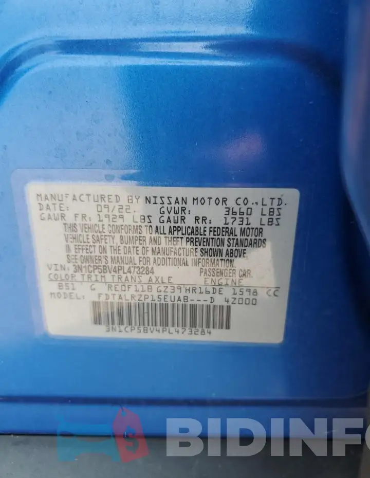 3N1CP5BV4PL473284 Photo# 12