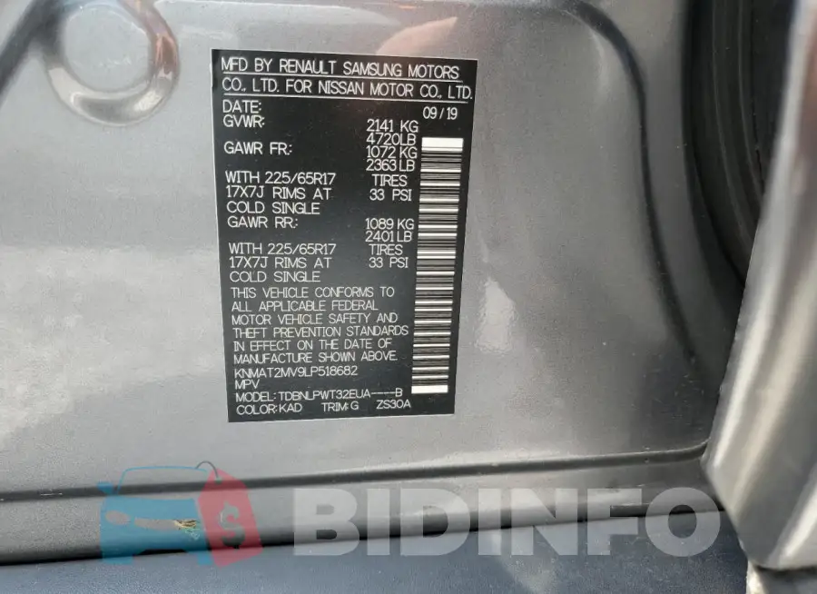 KNMAT2MV9LP518682 Photo# 14