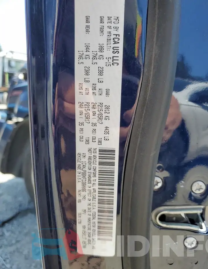1C4NJPBBXFD380086 Photo# 13