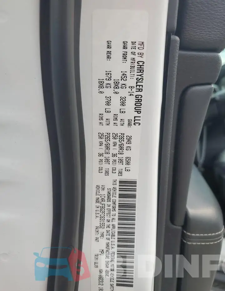 1C4RJFBG2FC631552 Photo# 13