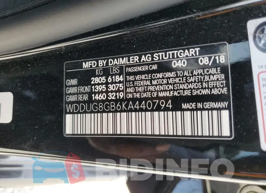 WDDUG8GB6KA440794 Photo# 12