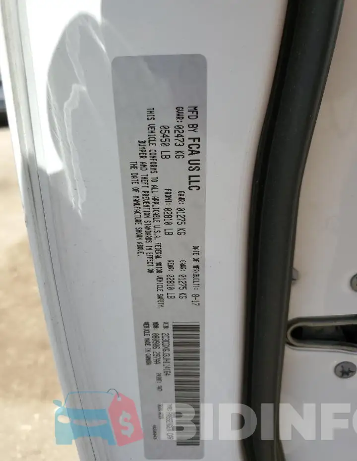 2C3CDXGJ3JH114164 Photo# 12