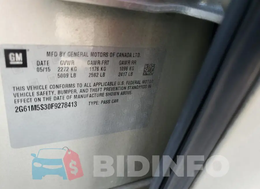 2G61M5S30F9278413 Photo# 13
