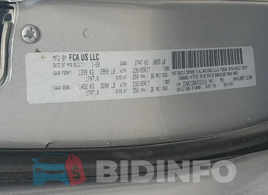 2C4RC1DG0LR151510 Photo# 13