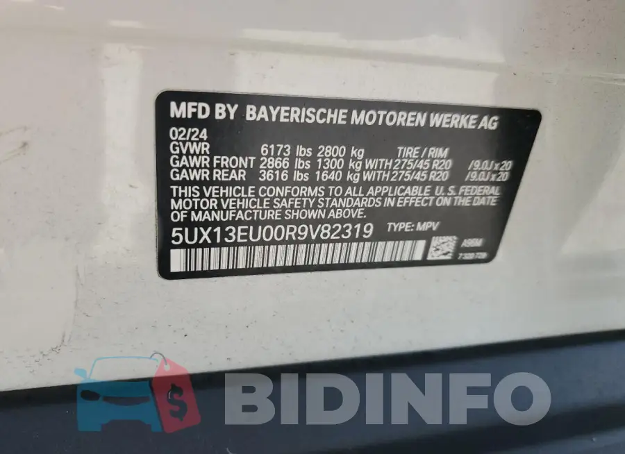 5UX13EU00R9V82319 Photo# 13