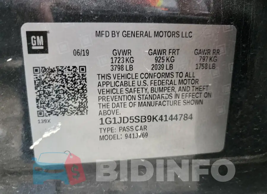 1G1JD5SB9K4144784 Photo# 12