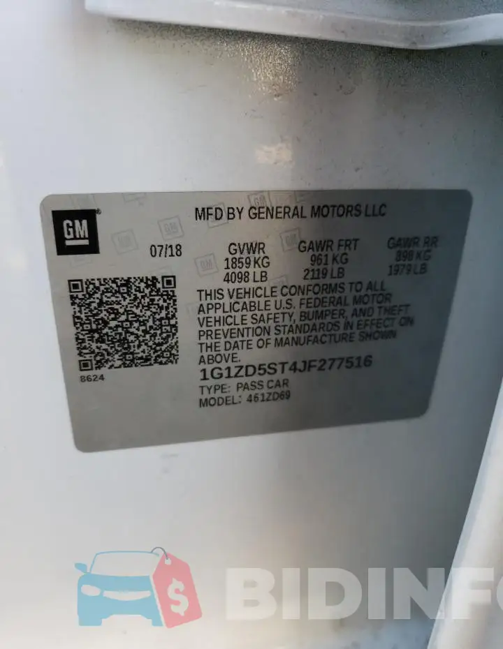 1G1ZD5ST4JF277516 Photo# 12